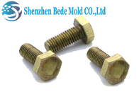 Din 933 M4 M6 M10 Nuts And Bolts Brass Copper Fully Threaded Hex Bolts Customized Length
