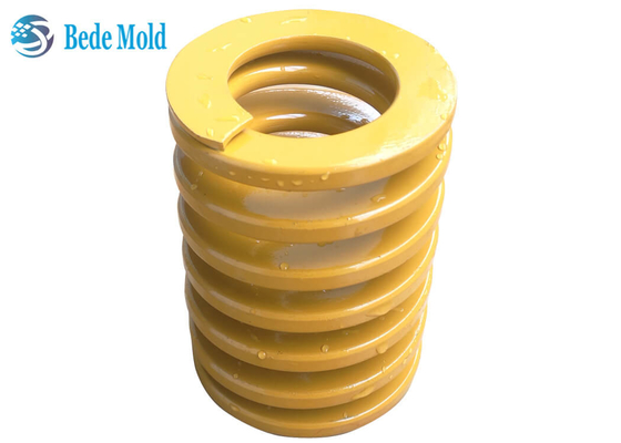 Yellow Color Compression Springs OD 30mm 50CrVA Materials TF