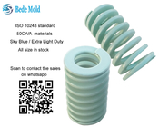 Extre Light Load Mold Spring ISO10243 Standard 50CrVA materials light green color