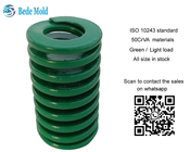 ISO 10243 Standard Light Load Mould Springs Green Color 50CrVA Materials OD10~63mm