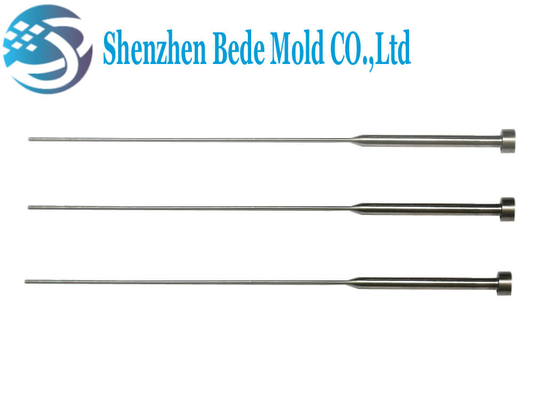 High Speed Steel Stepped Ejector Pin / SKH51 Ejector Pins Injection Molding