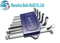 Overall Heat Treatment Hex Key Wrench , Hex Allen Key Set Bronze And Silver Color