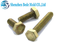Din 933 M4 M6 M10 Nuts And Bolts Brass Copper Fully Threaded Hex Bolts Customized Length