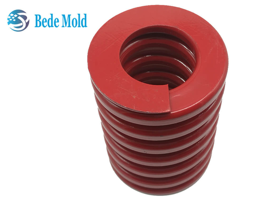 Red Injection Mold Spring TM Medium Load Stamping Die Flat Wire Spring OD 40mm