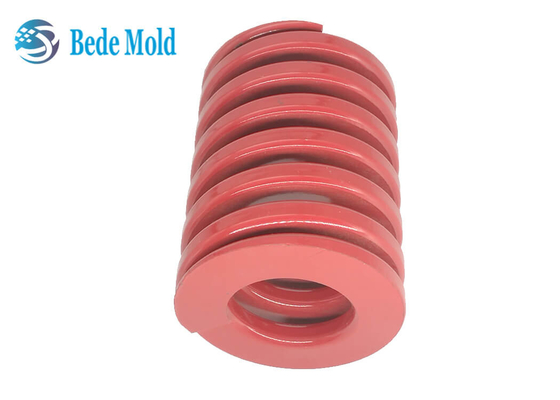 Red Injection Mold Spring TM Medium Load Stamping Die Flat Wire Spring OD 40mm