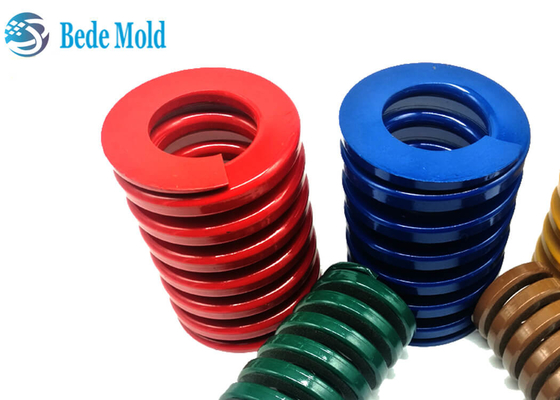 OD 40mm Flat Wire Spring TM Injection Mold Medium Load 65Mn Materail Red Color