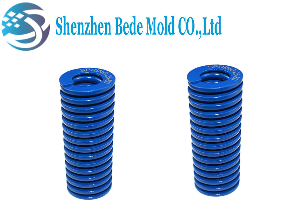 Medium Duty Blue Die Mold Spring Chromium Alloy Steel Material Customized