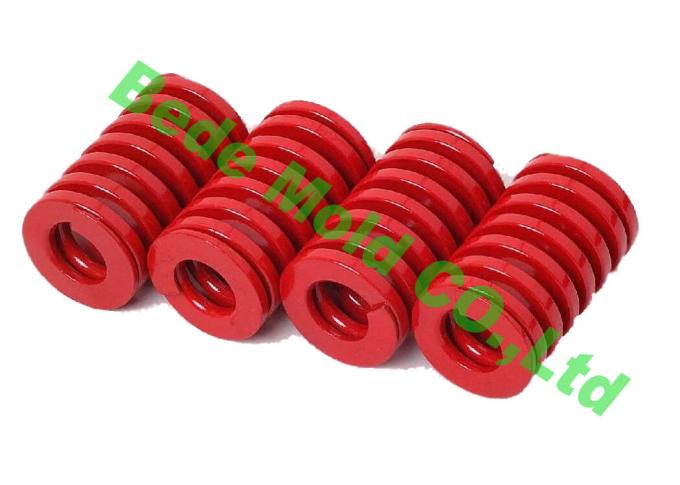 Red Heavy Duty Mold Spring / Industrial Compression Spring ISO10243 ...